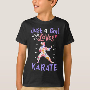 Camiseta Karate Apenas Uma Menina Que Ama O Presente De Kar