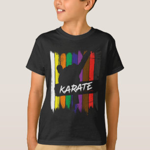 Camiseta Karate Belt Colors Silhouette Martial Arts Design