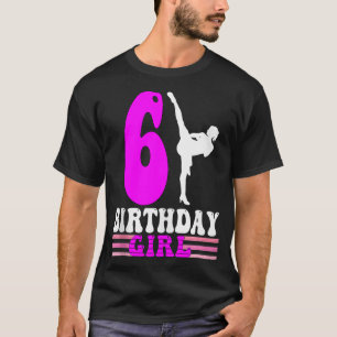Camiseta Karate Birthday Kids 6 Birthday Taekwondo