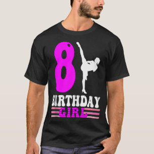 Camiseta Karate Birthday Kids 8º aniversário Taekwondo