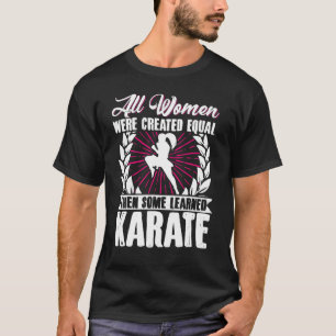 Camiseta Karate Black Belt Gi Uniforme Todas As Mulheres Fo