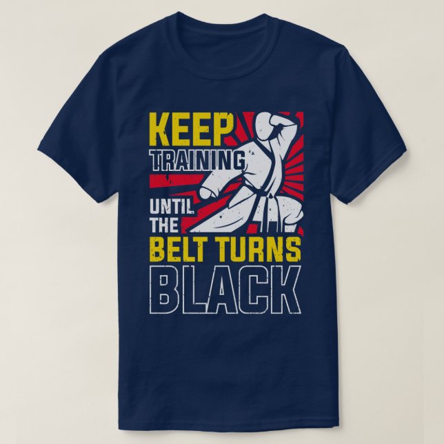 Camiseta Karate Black Belt Karateka Gift (Frente do Design)