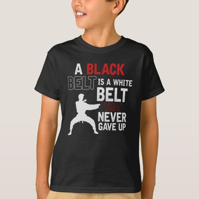 Camiseta Karate, Cinturão Negro (Frente)