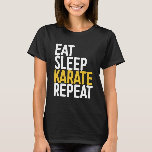 Camiseta Karate - Coma Karate Do Sono Repito.1 (Frente)
