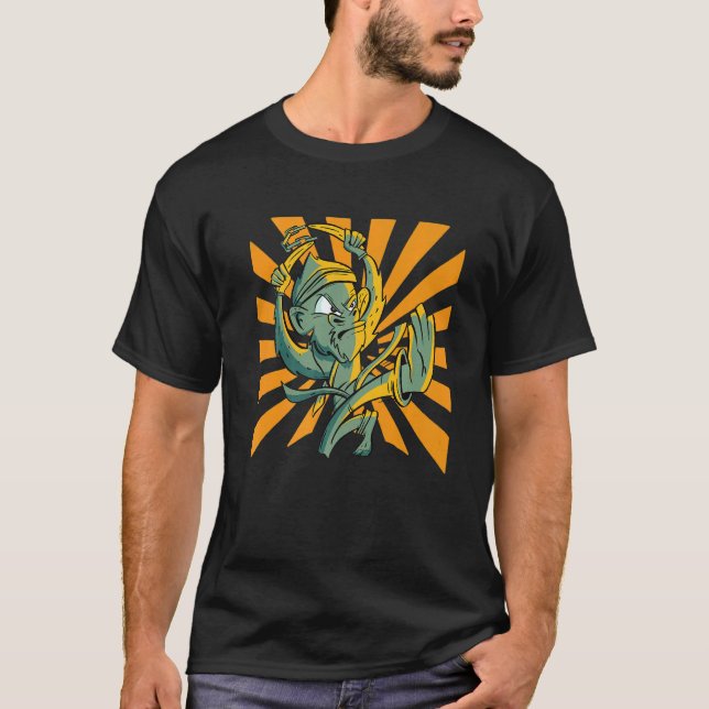 Camiseta Karate do Macaco Saltador (Frente)