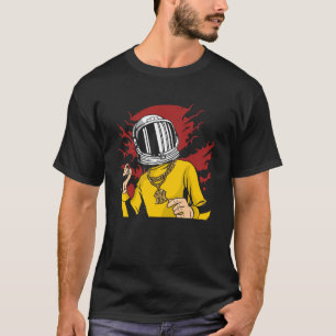 Camiseta Karate E Kung Fu Astronaut Spaceman Mars Refletem