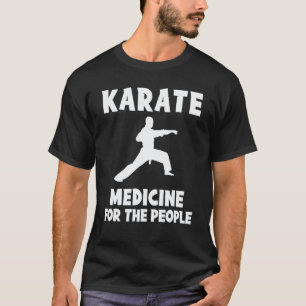 Camiseta Karate é Medicina Para as Pessoas Camisola Manga L