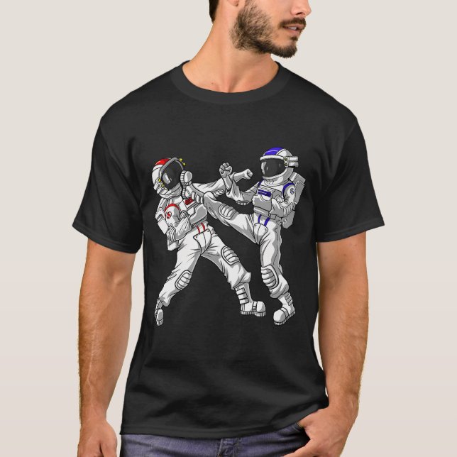 Camiseta Karate Espacial de Astronauta (Frente)