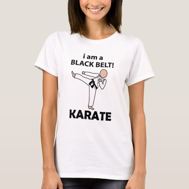 Camiseta Karate Eu Sou Uma Faixa Preta Karate (Frente)