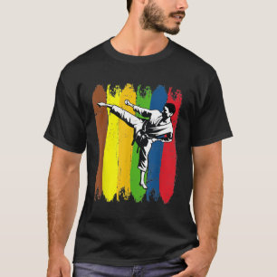 Camiseta Karate Fighter Colorful T-Shirt