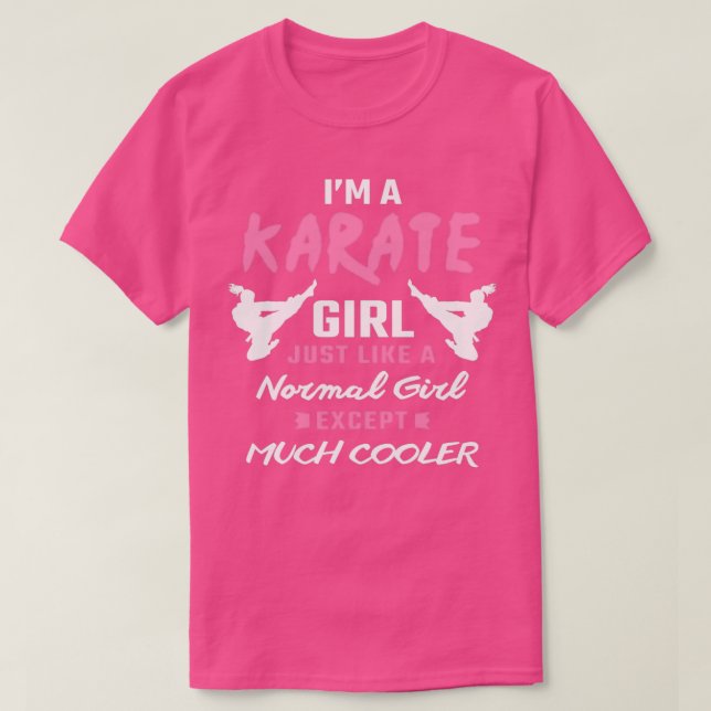 Camiseta Karate Girl Karate Oferece Para Karate Amante Kara (Frente do Design)