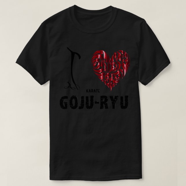 Camiseta Karate goju ryu Eu amo (Frente do Design)