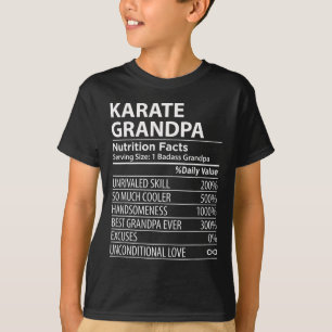 Camiseta Karate Grandpa Nutrição Fala Engraçado Karate Gran