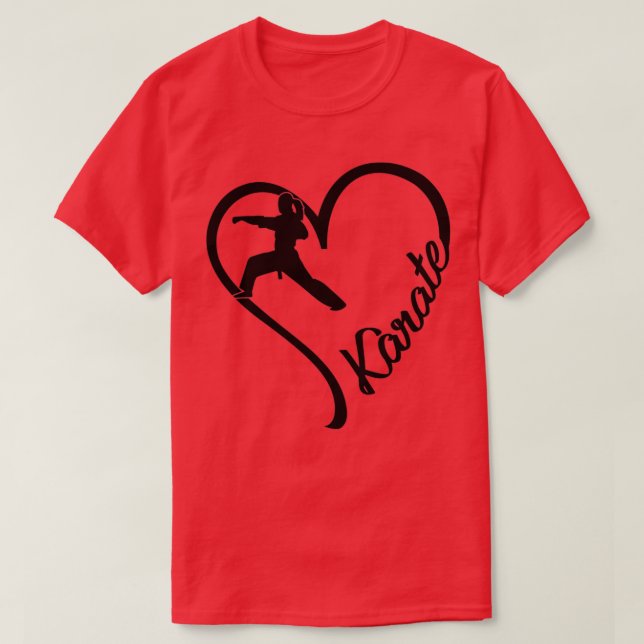 Camiseta Karate Heart (Frente do Design)