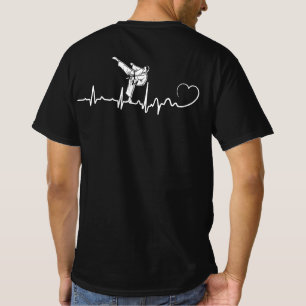 Camiseta Karate Heartbeat Gift Para Karateka