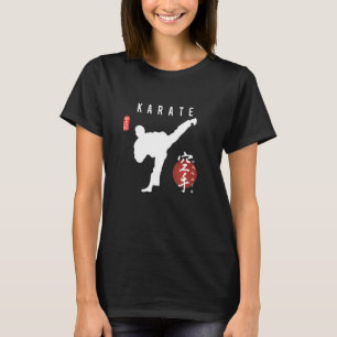 Camiseta Karate Instrutor Japonês Kanji Calliografia Kara