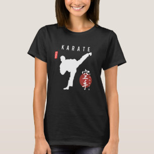 Camiseta Karate Instrutor Japonês Kanji Calliografia Kara