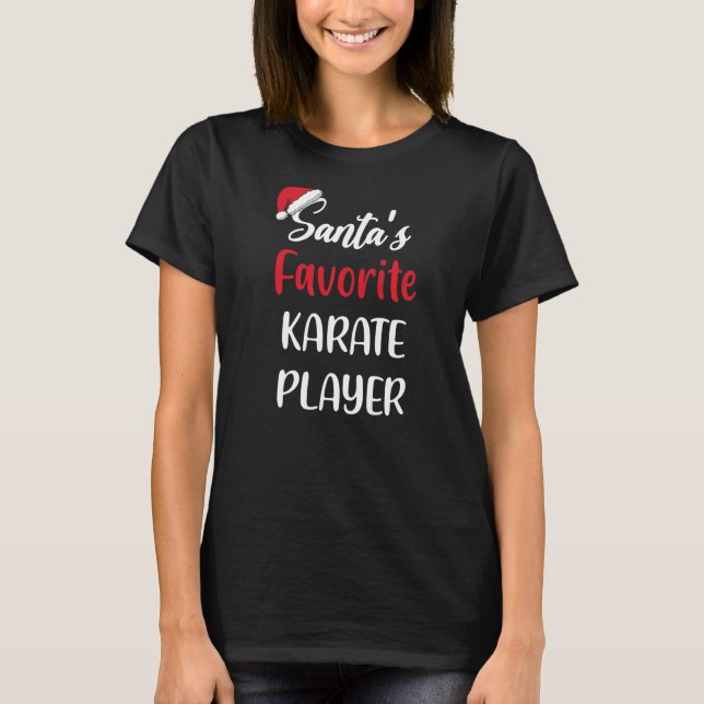 Camiseta Karate jogador de Karate favorito do Santas (Frente)