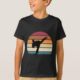 Camiseta Karate Jujitsu Martial Arts Retro Boys Men