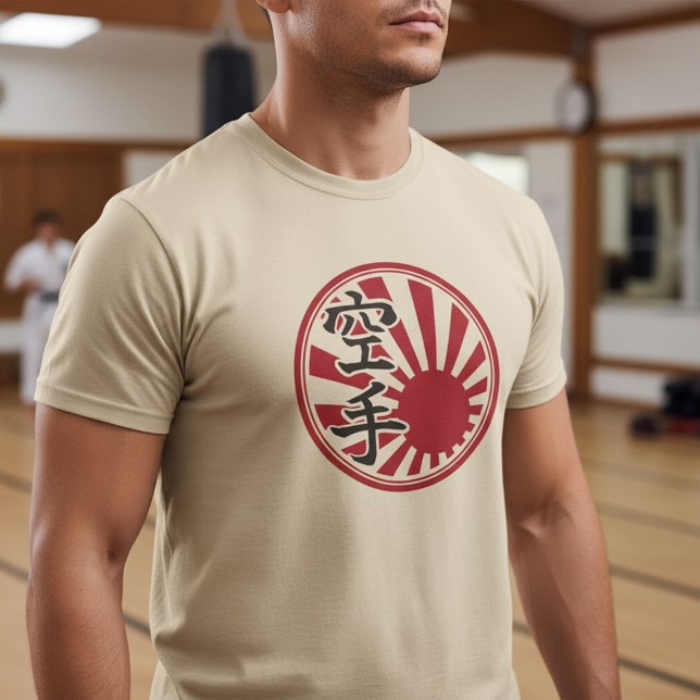 Camiseta Karate Kanji Rising Sun (Criador carregado)