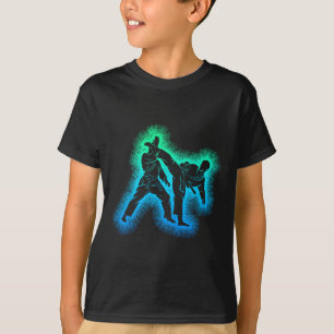 Camiseta Karate Kickboxing Taekwondo Kids Boys