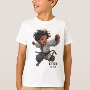 Camiseta Karate Kid com palavras