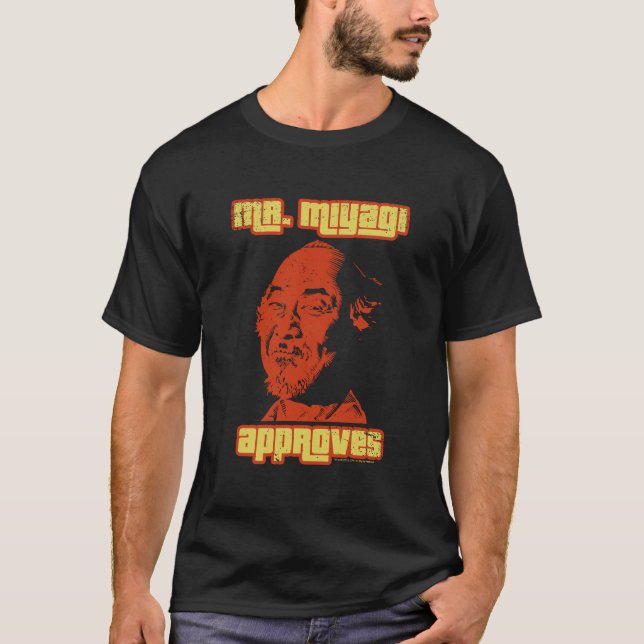 Camiseta Karate Kid Miyagi Aprova (Frente)