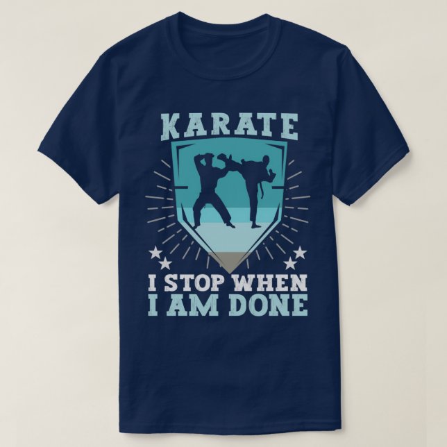 Camiseta Karate Kmpfer Martial Arts Karate Formador (Frente do Design)