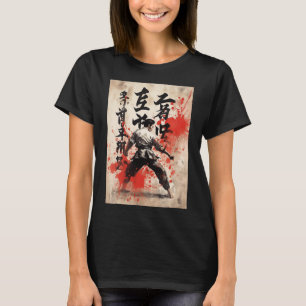 Camiseta Karate Kyokushin Caligrafia Japonesa Artes Marciai