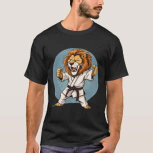 Camiseta Karate Lion Kickboxing Taekwondo Jiu-jitsu Mma Mar