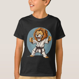 Camiseta Karate Lion Kickboxing Taekwondo Jiu-jitsu Mma Mar