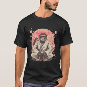 Camiseta Karate Macaco Jiu-jitsu Mma Artes Marciais Sakura