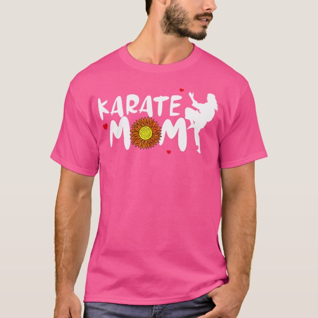 Camiseta Karate Mãe Para Mulheres Caratê Bonito (Frente)