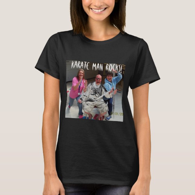 Camiseta Karate Man Rocks  (Frente)