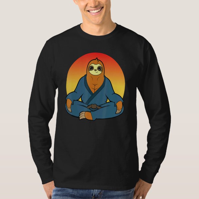 Camiseta Karate Master Martial Arts Jiu Jitsu Sloth 4 (Frente)