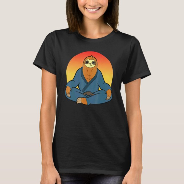 Camiseta Karate Master Martial Arts Jiu Jitsu Sloth 4 (Frente)