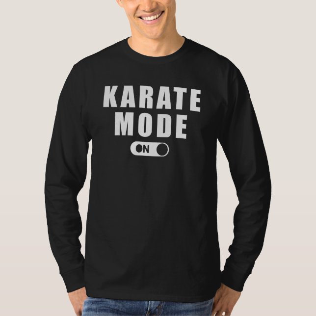 Camiseta Karate Mode Hoodie Long Sleeve Sweater (Frente)