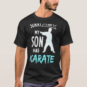 Camiseta Karate Pai Para Taekwondo Mãe Meu Filho Tem Ka