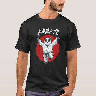Camiseta Karate Panda Chute do Grou Meninos e Meninas Kara