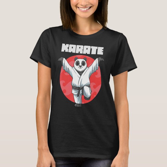 Camiseta Karate Panda Crane Kick 1 (Frente)