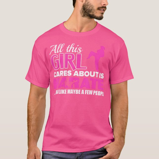 Camiseta Karate Para Mulheres E Meninas - Esta Garota Se Pr (Frente)