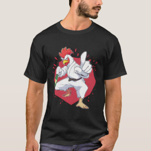 Camiseta Karate Pintinho Chop Lutando Engraçado Mestre
