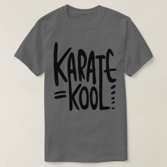 Camiseta Karate Pun Karate é Kool para Karateka (Frente do Design)