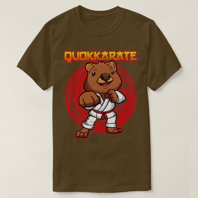 Camiseta Karate Quokkarate Quokka Cute Martits (Frente do Design)