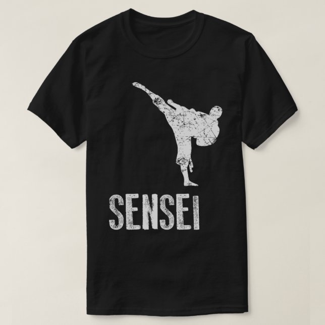 Camiseta Karate Sensei Artes Marciais Legal Presente (Frente do Design)