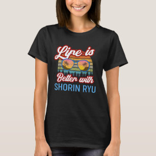 Camiseta Karate Shorin Ryu. Vintage A Vida É Melhor Com Sh
