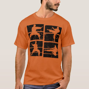 Camiseta Karate Silhouette Taekwondo Kick Artes Marciais