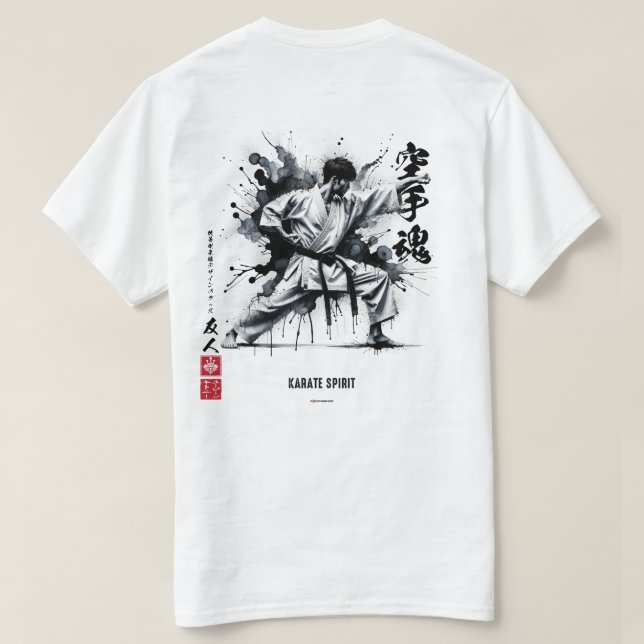 Camiseta Karate Spirit InkAlcool Karateka Male (Verso do Design)