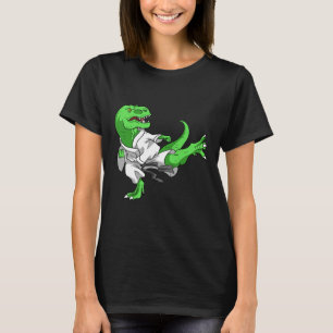 Camiseta Karate T-rex Dino Aluno Dinossauro Professor Karat
