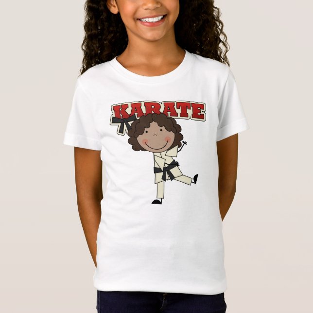 Camiseta KARATÉ - t-shirt e presentes da menina do (Frente)